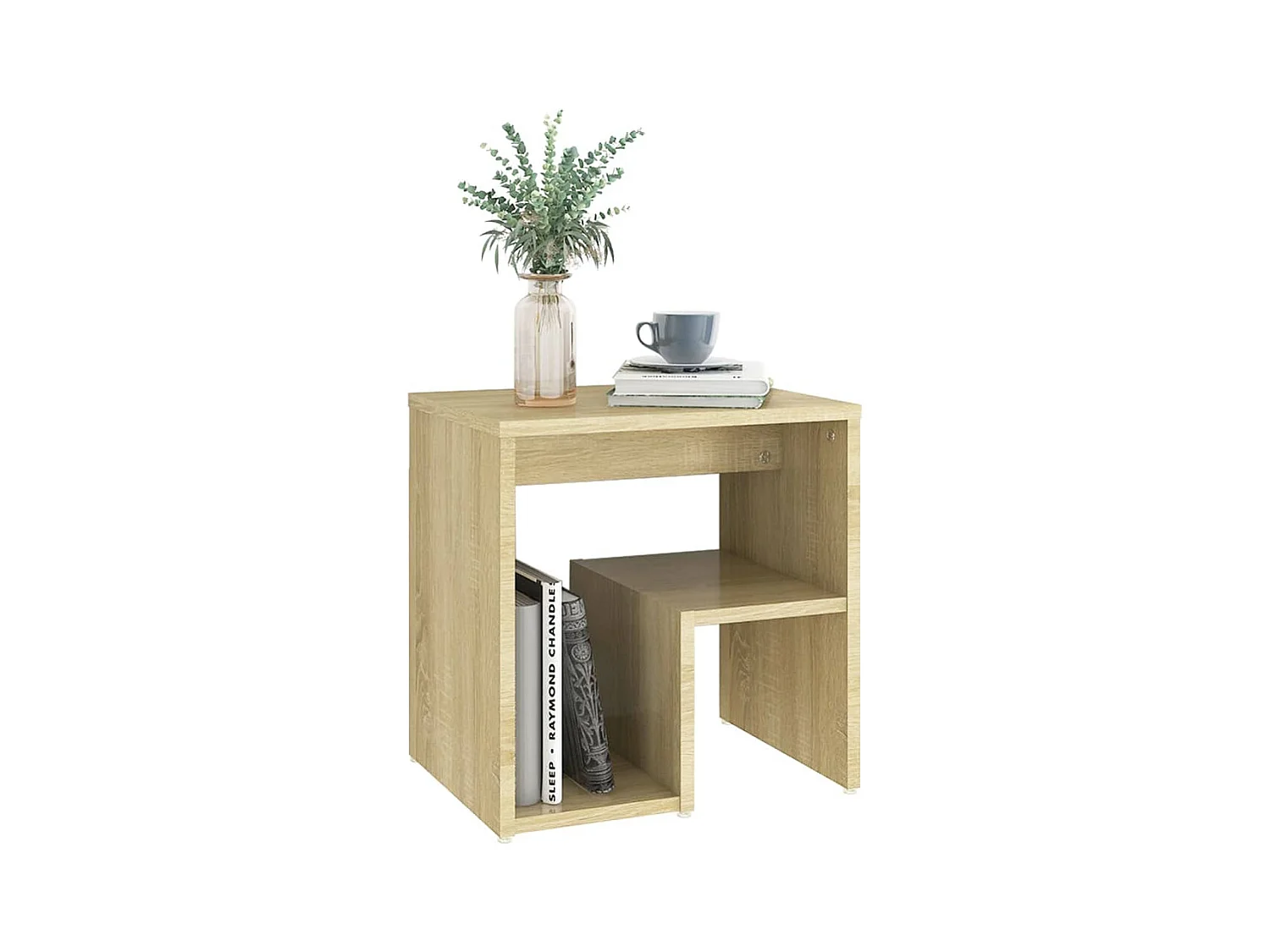 Ouderkerk aan den IJssel  Table de chevet chêne sonoma 40x30x40 cm bois d'ingénierie