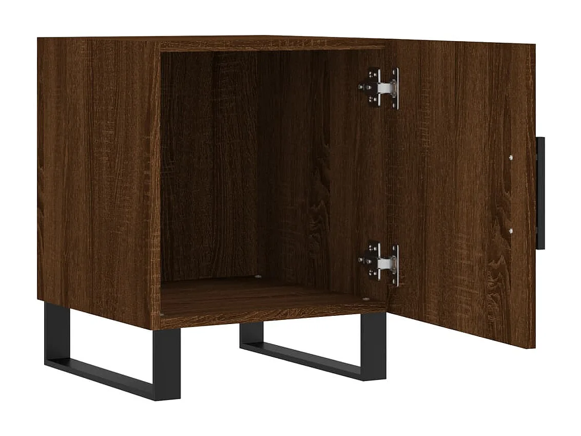 Kuopio  Table de chevet chêne marron 40x40x50 cm bois d’ingénierie