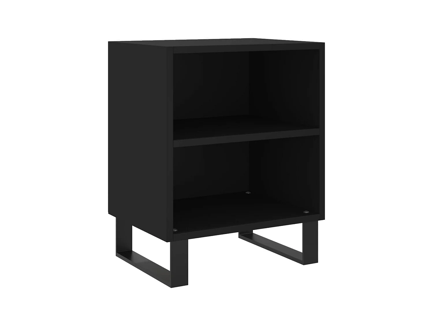 Tuncay  Table de chevet noir 40x30x50 cm bois d’ingénierie