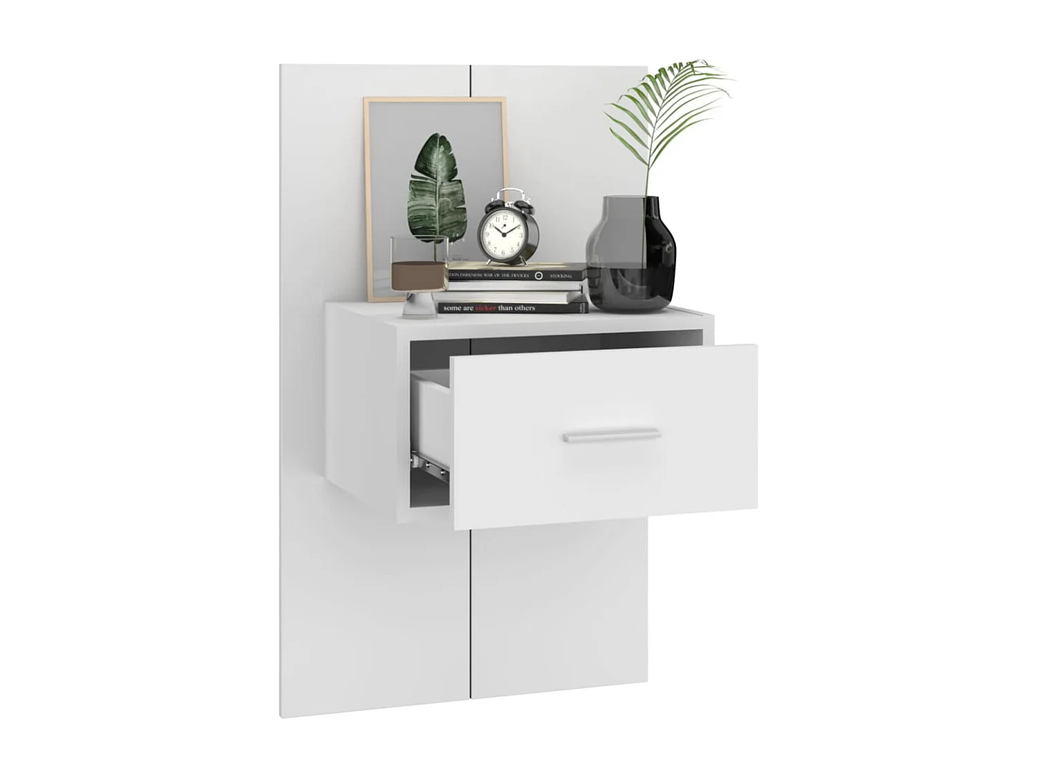 Saffira  Table de chevet murale Blanc