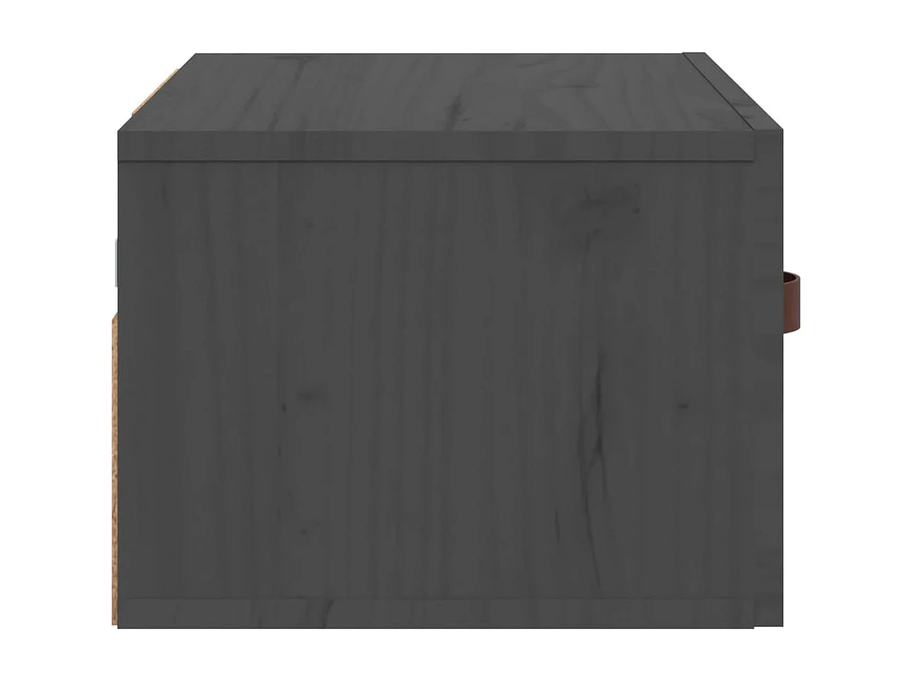 Ahmed  Table de chevet murale Gris 40x29,5x22 cm