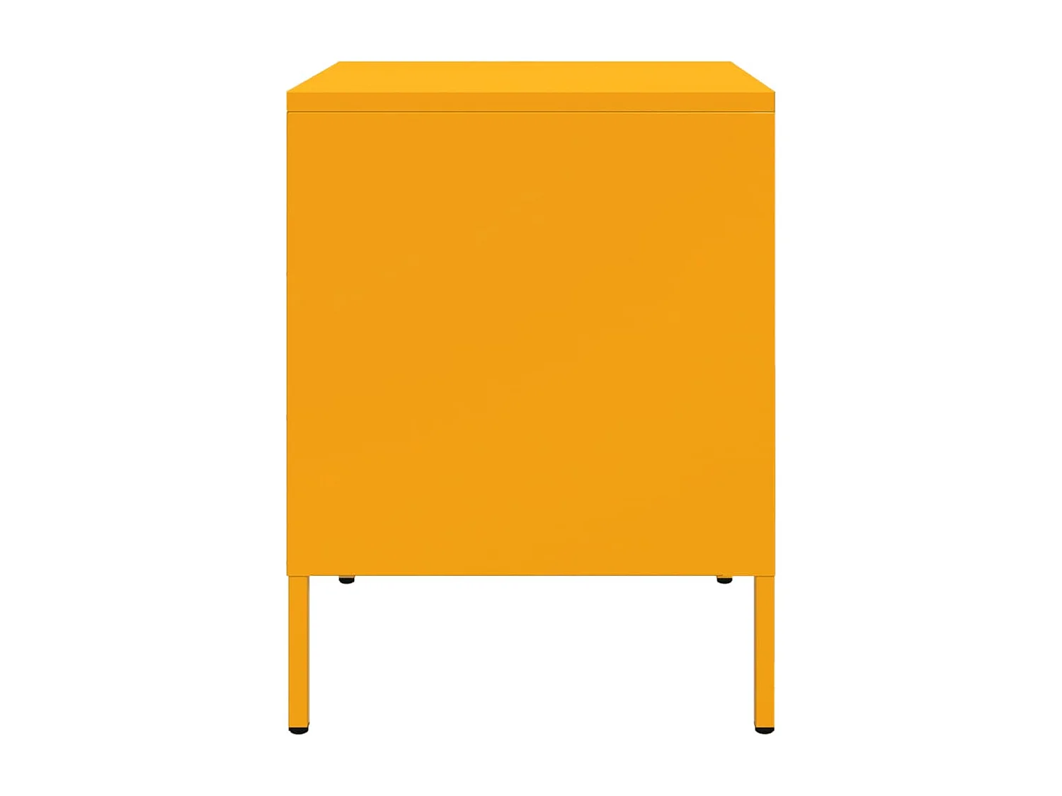 Adam Scott  Table de chevet jaune moutarde 36x39x50,5 cm acier