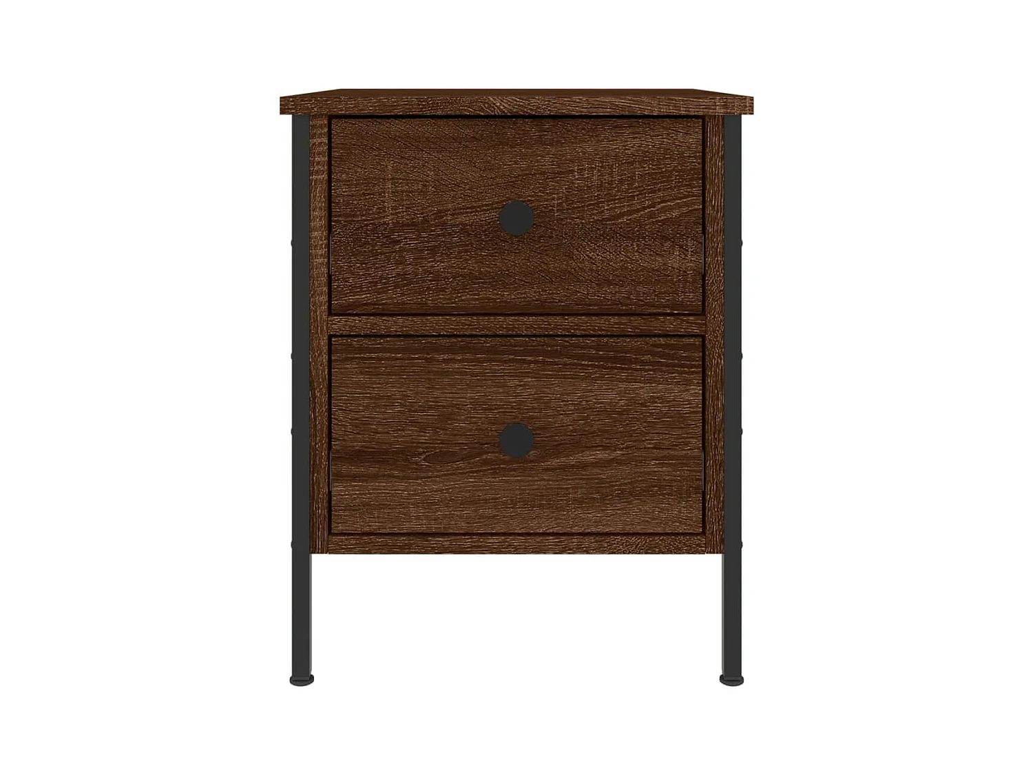 Elmhurst  Tables de chevet 2pcs chêne marron 40x42x50cm bois d'ingénierie