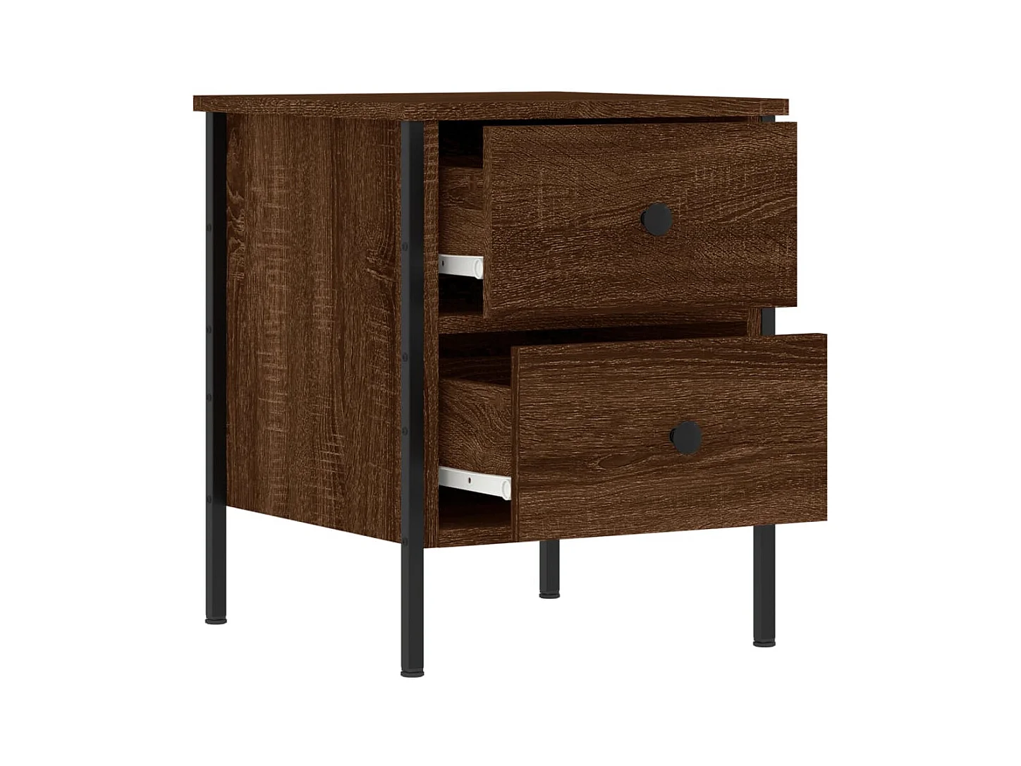 Elmhurst  Tables de chevet 2pcs chêne marron 40x42x50cm bois d'ingénierie