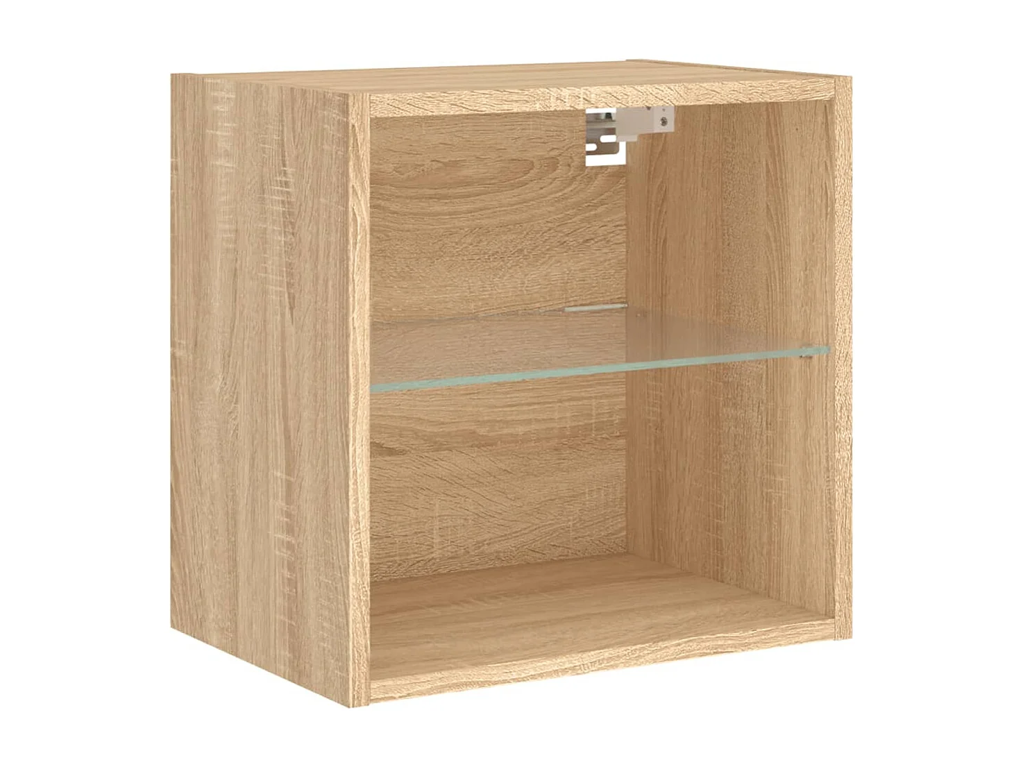 Hans  Wand-Nachttische mit LED-Leuchten 2 Stk. Sonoma-Eiche