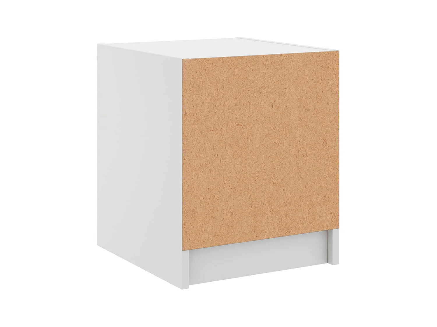 Butte  Nachttisch mit Glastür Weiß 35x37x42 cm