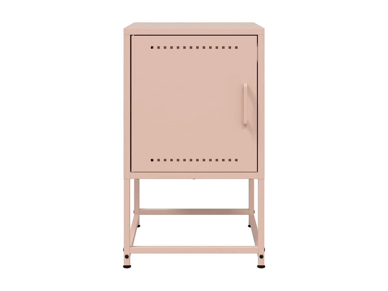 Leandro Maurizio  Table de chevet rose 36x39x60,5 cm acier