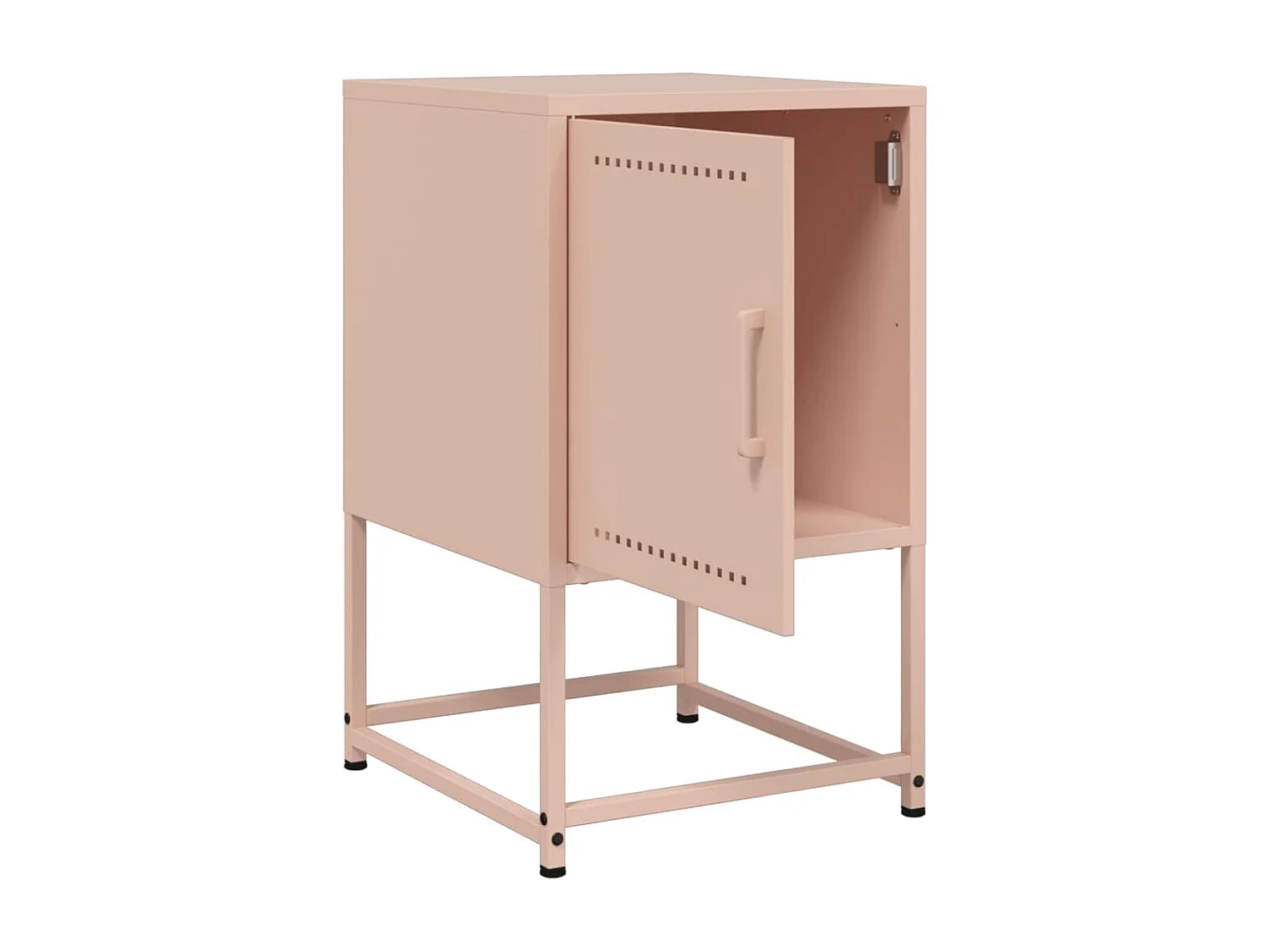 Leandro Maurizio  Table de chevet rose 36x39x60,5 cm acier