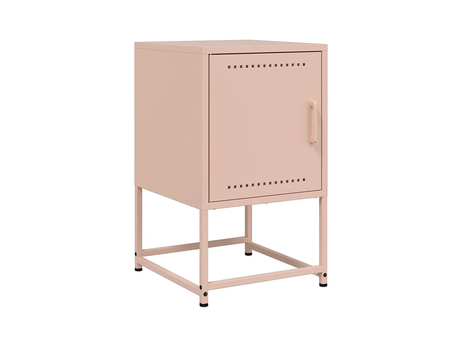Leandro Maurizio  Nachttisch Rosa 36x39x60,5 cm Stahl