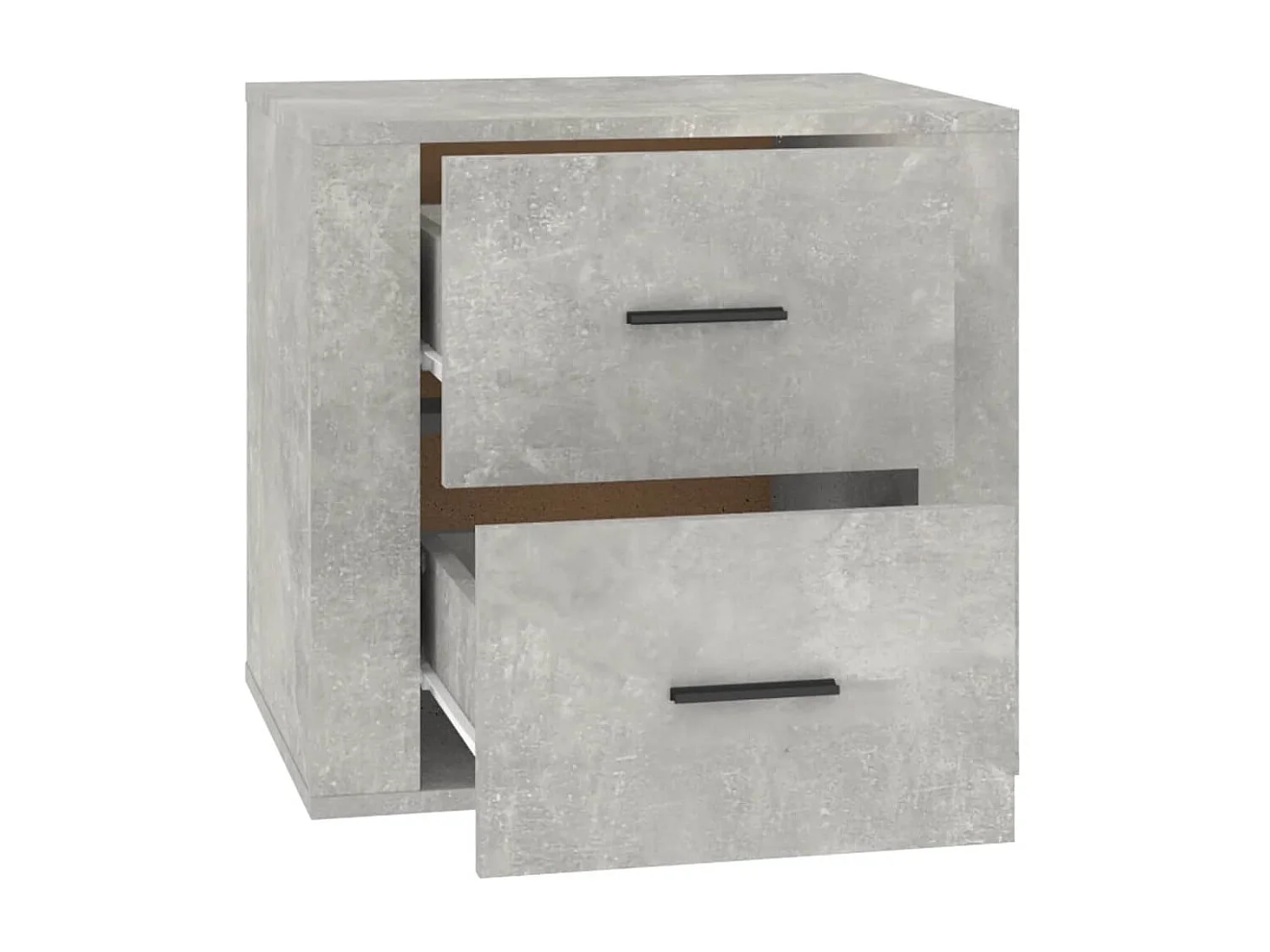 Melinda  Comodino Grigio Cemento 50x39x47 cm