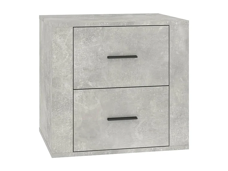 Melinda  Comodino Grigio Cemento 50x39x47 cm