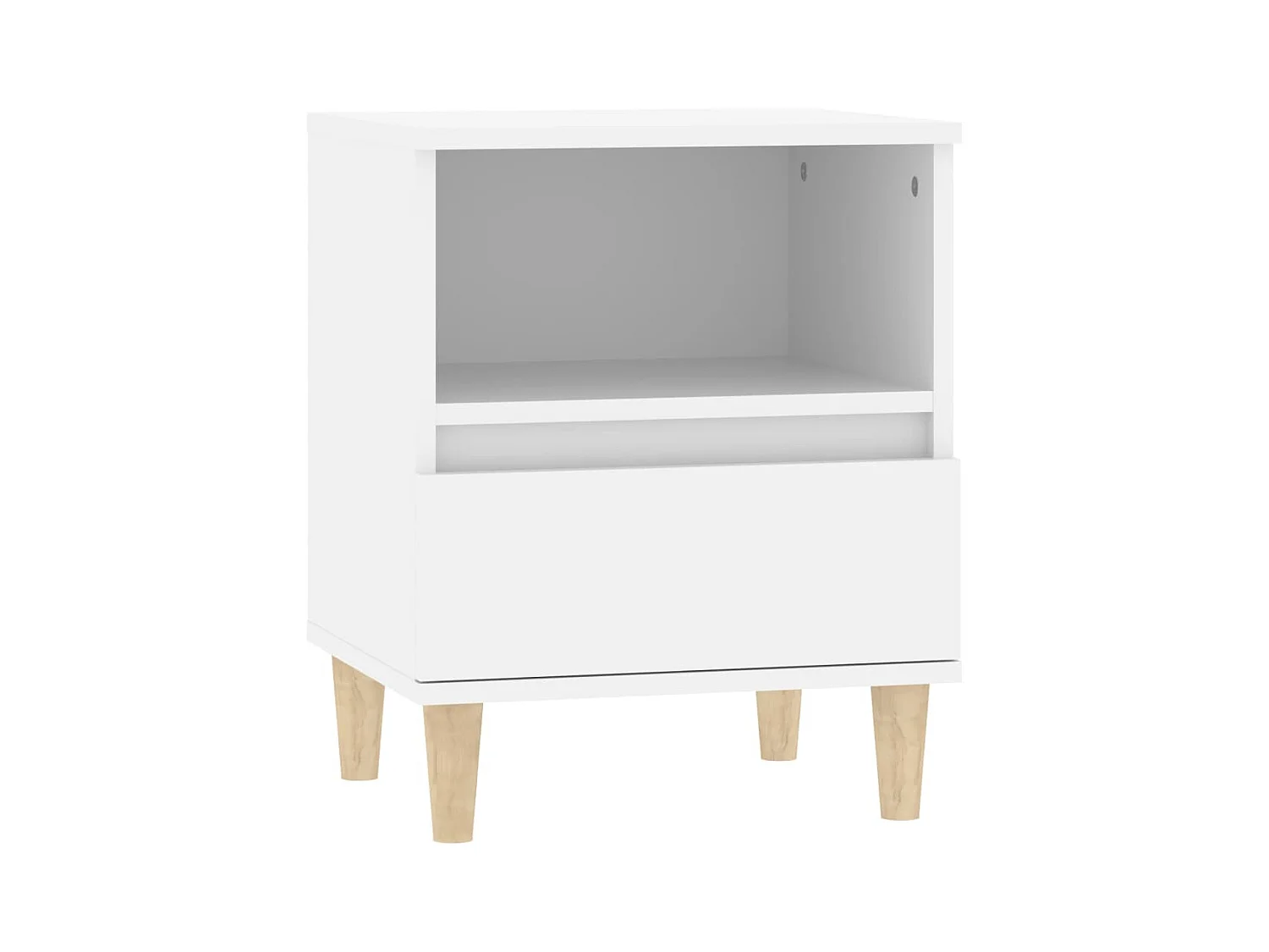 Palazzolo sull'Oglio  Tables de chevet 2 pcs Blanc 40x35x50 cm