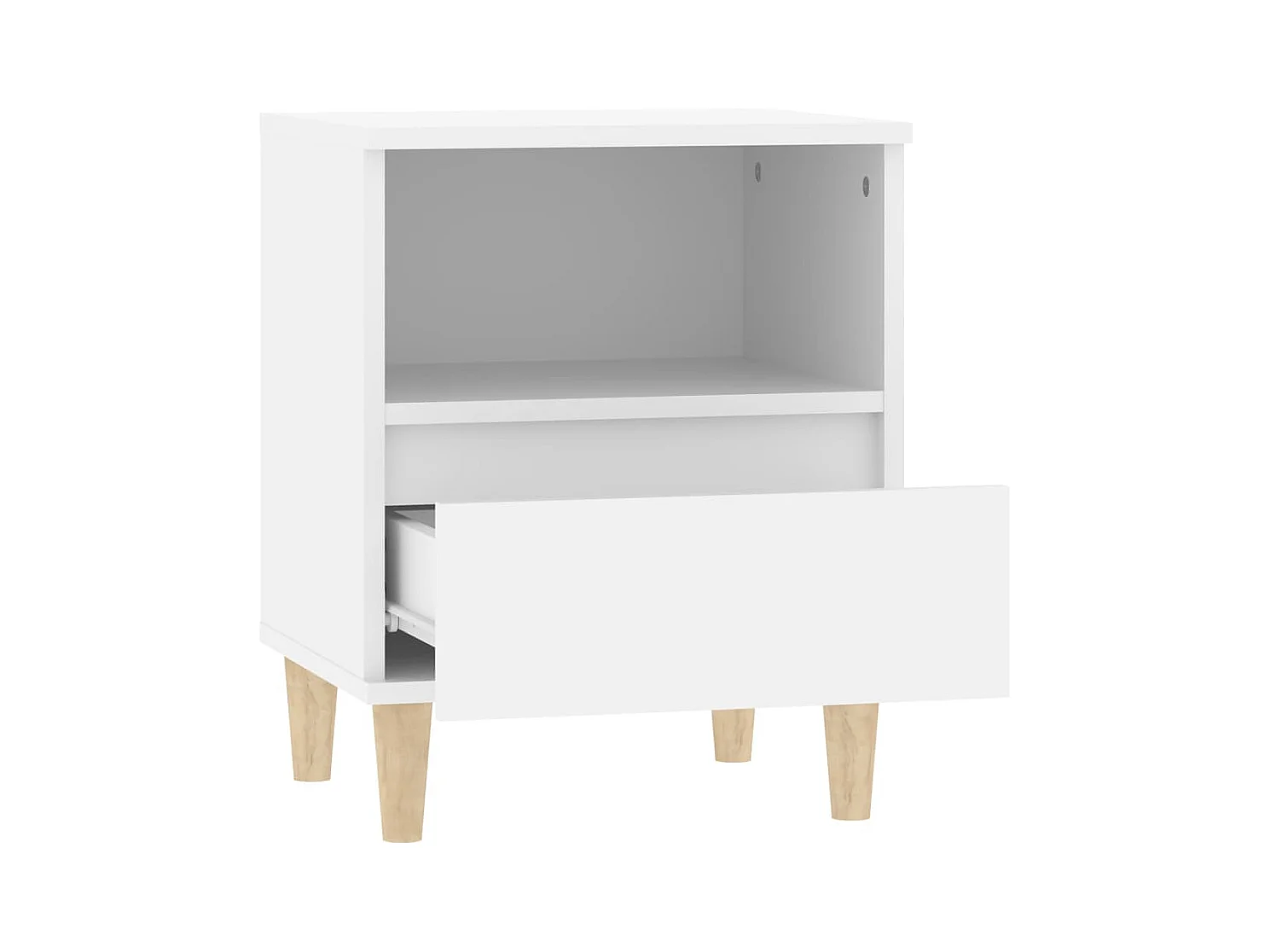 Palazzolo sull'Oglio  Tables de chevet 2 pcs Blanc 40x35x50 cm