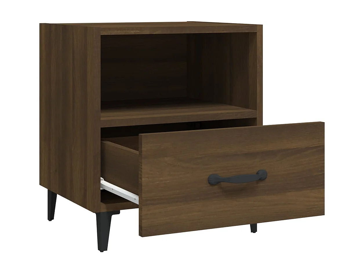 Weedsport  Tables de chevet 2 pcs Chêne marron Bois d'ingénierie