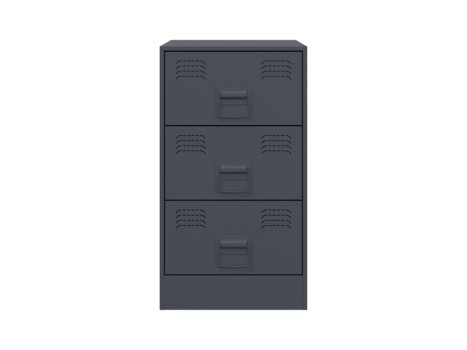 Hereford  Tables de chevet 2 pcs anthracite 34,5x39x62 cm acier