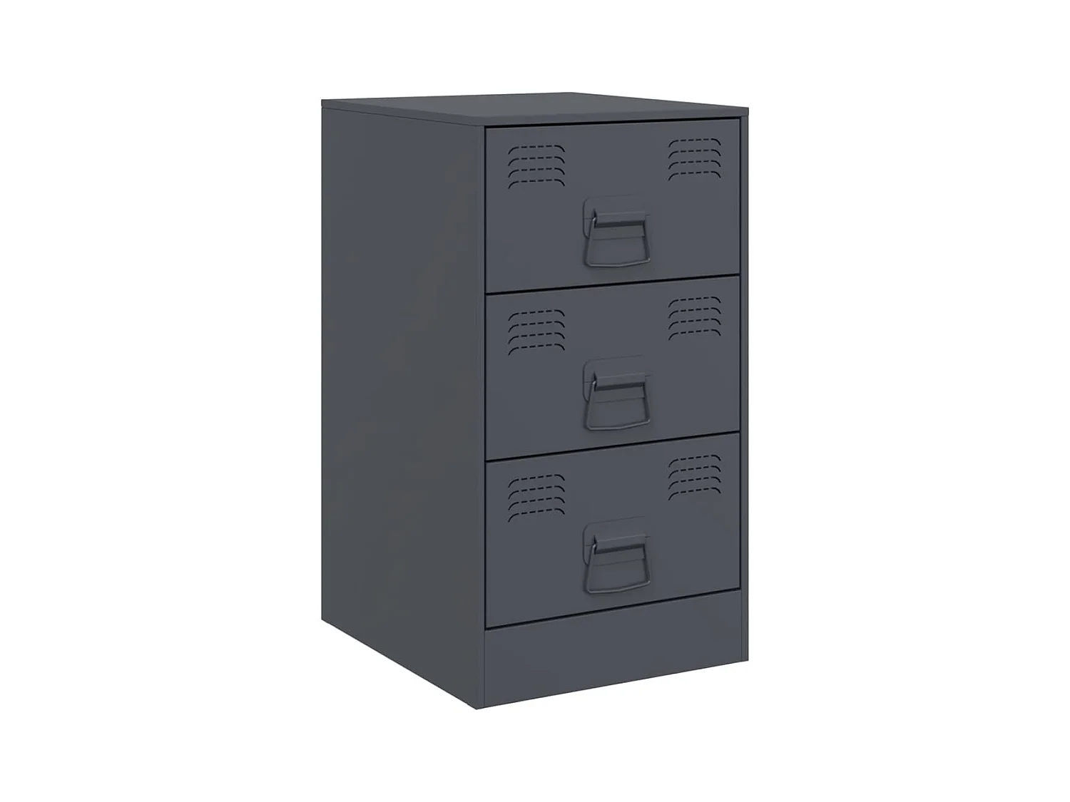 Hereford  Tables de chevet 2 pcs anthracite 34,5x39x62 cm acier