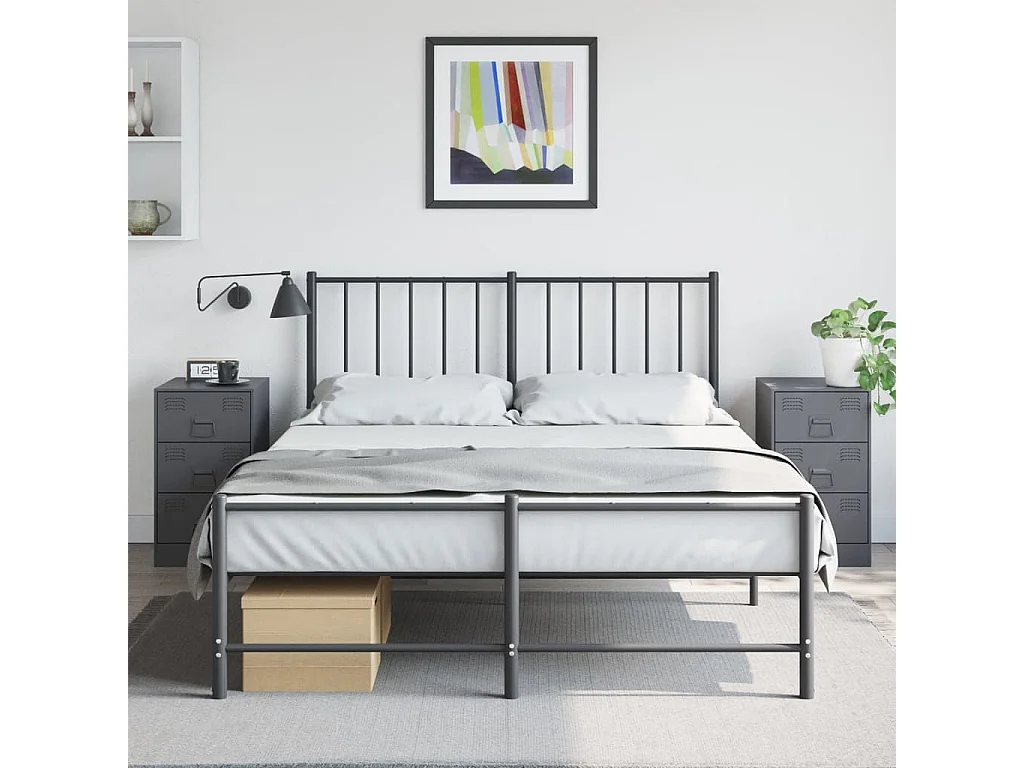 Hereford  Tables de chevet 2 pcs anthracite 34,5x39x62 cm acier