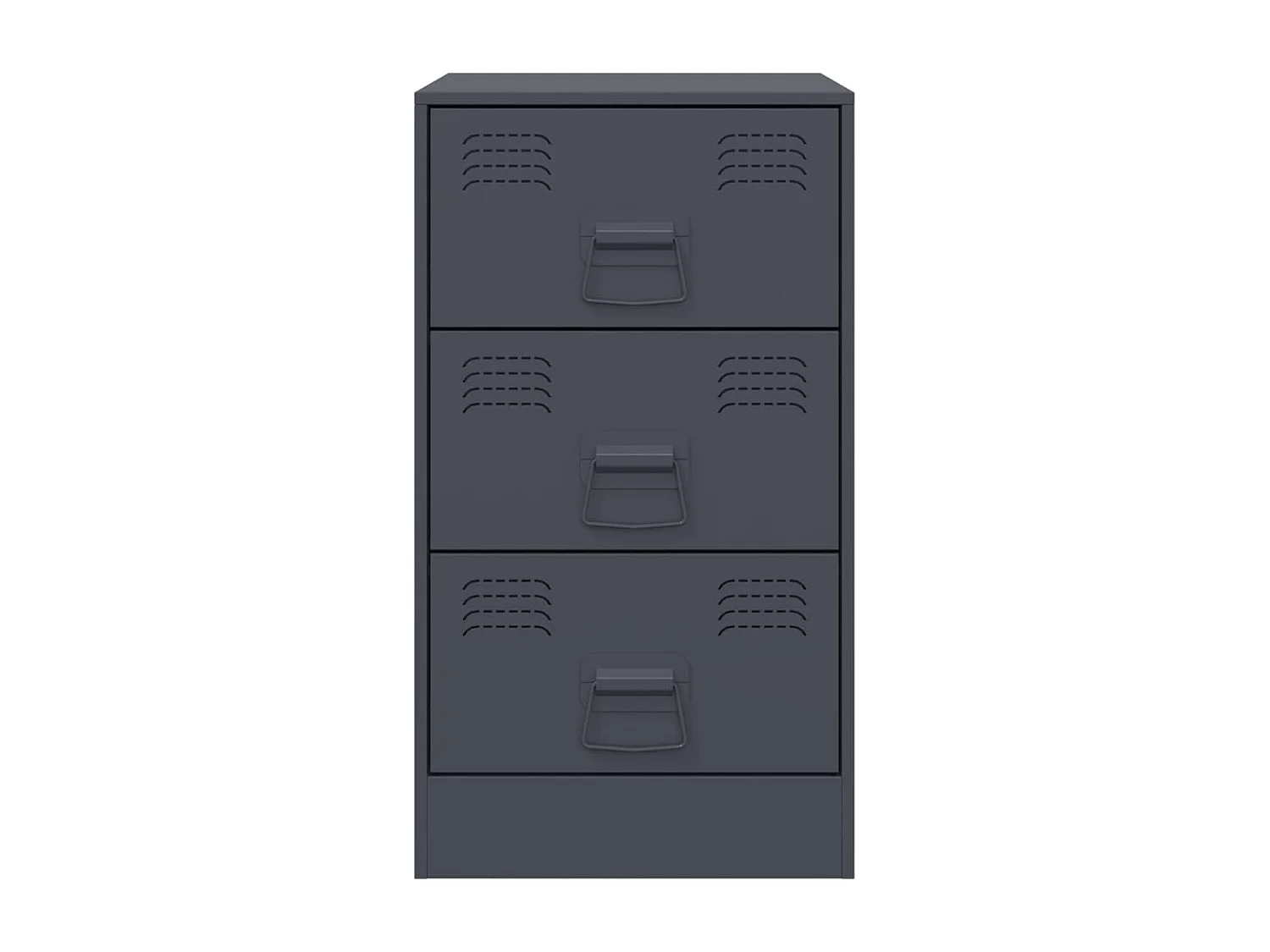 Hereford  Tables de chevet 2 pcs anthracite 34,5x39x62 cm acier