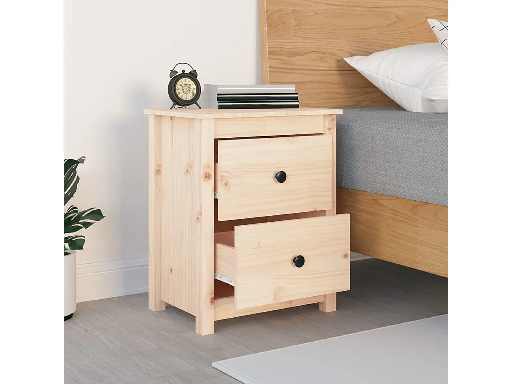 Älvängen  Table de chevet 50x35x61,5 cm Bois de pin massif