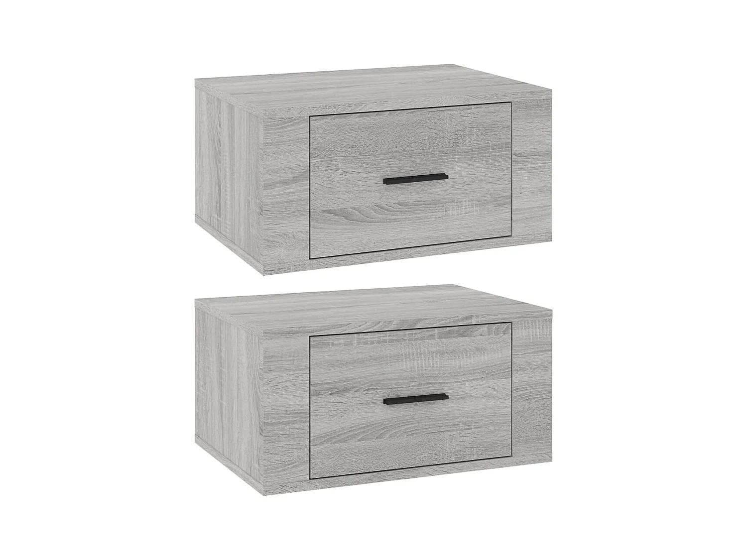 Culpeper  Tables de chevet murales 2 pcs Sonoma gris 50x36x25 cm