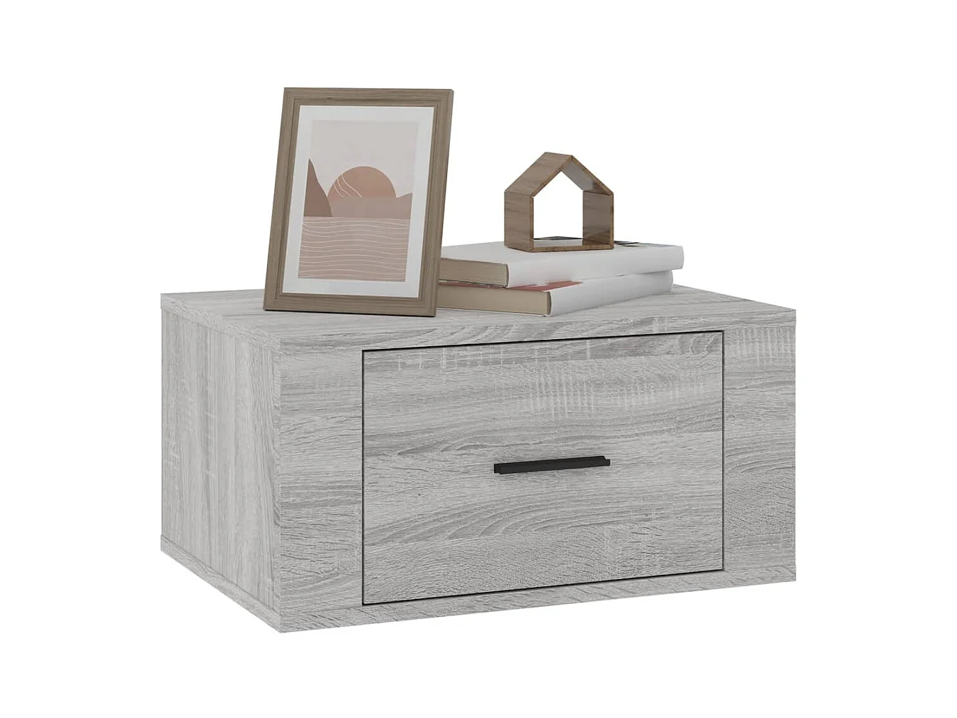 Culpeper  Tables de chevet murales 2 pcs Sonoma gris 50x36x25 cm
