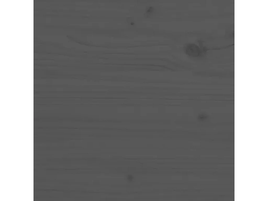 Yaldir  Comodino Grigio 40x34x55 cm in Legno Massello di Pino