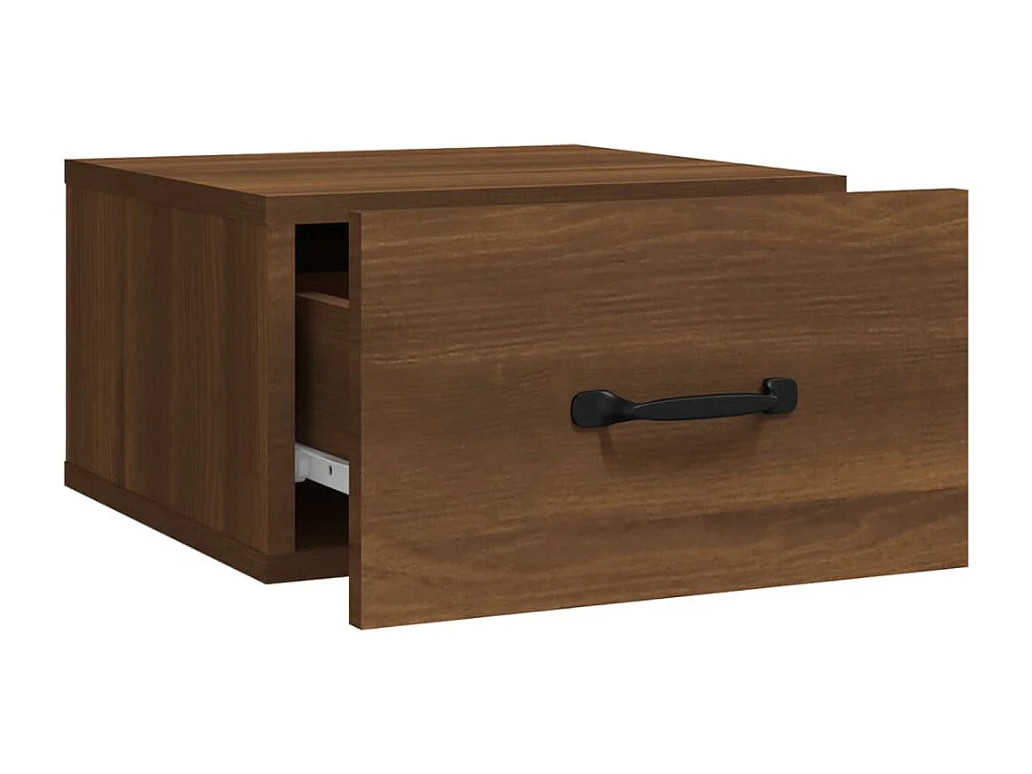 Gemma  Tables de chevet murales 2 pcs Chêne marron 35x35x20 cm