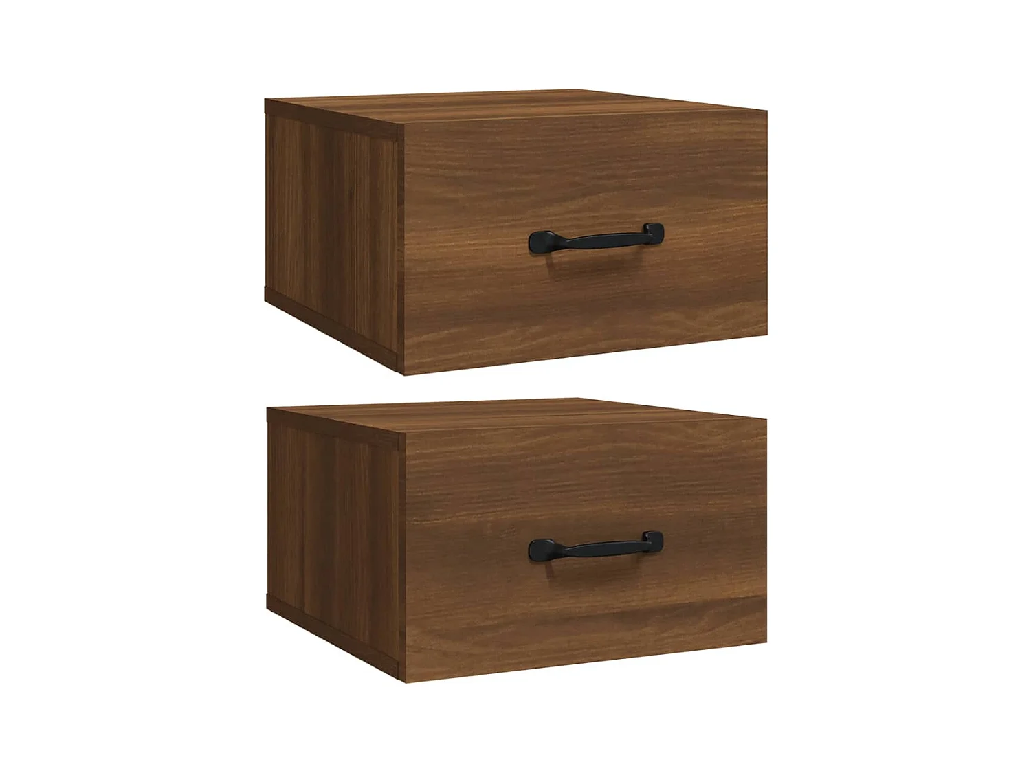 Gemma  Wand-Nachttische 2 Stk. Sonoma-Eiche 35x35x20 cm
