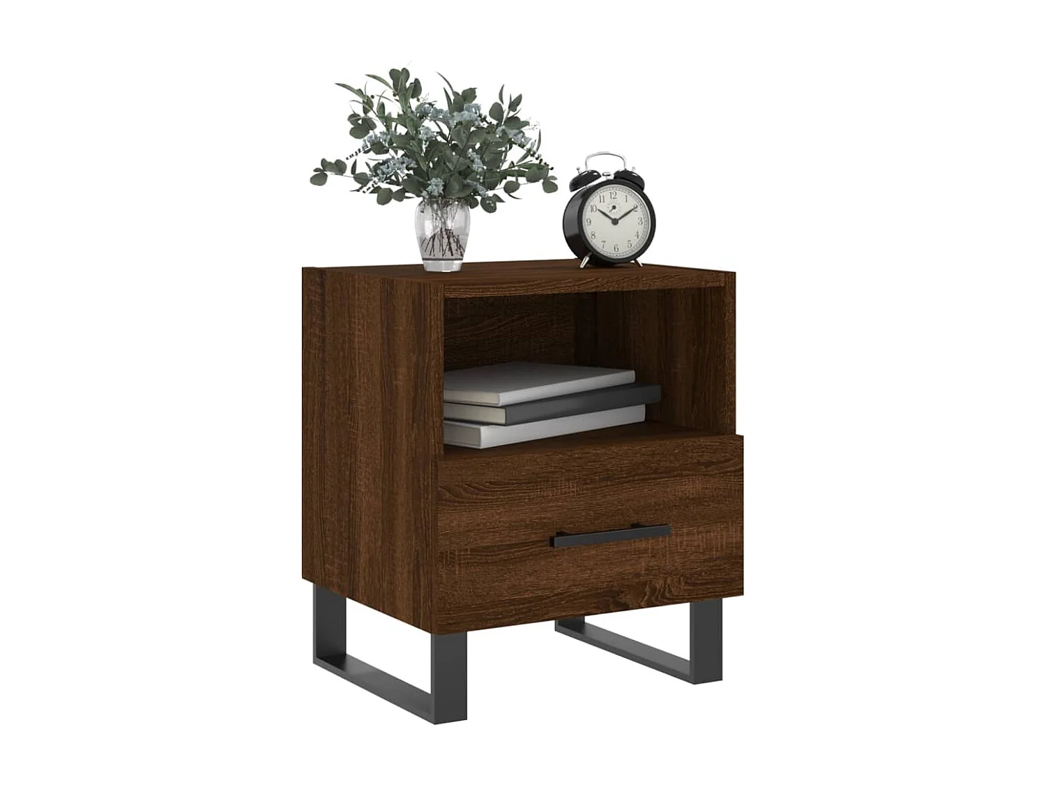 Bruni  Tables de chevet 2 pcs chêne marron 40x35x47,5 cm