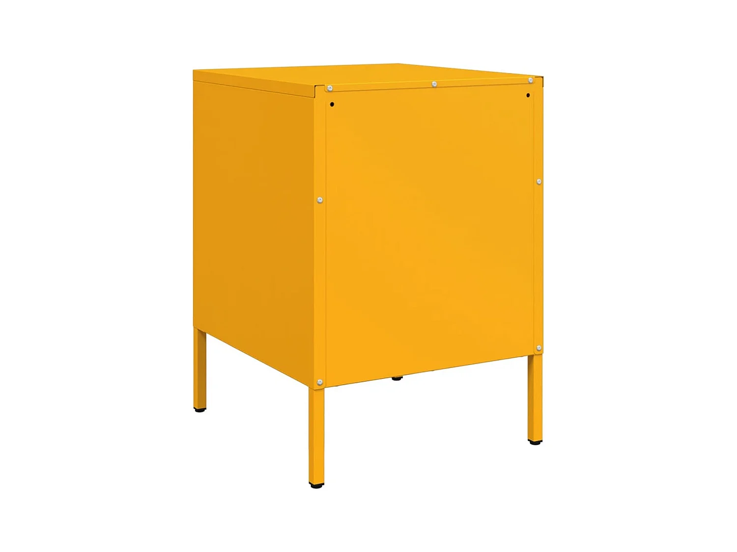 Lucille  Tables de chevet 2 pcs jaune moutarde 36x39x50,5 cm acier