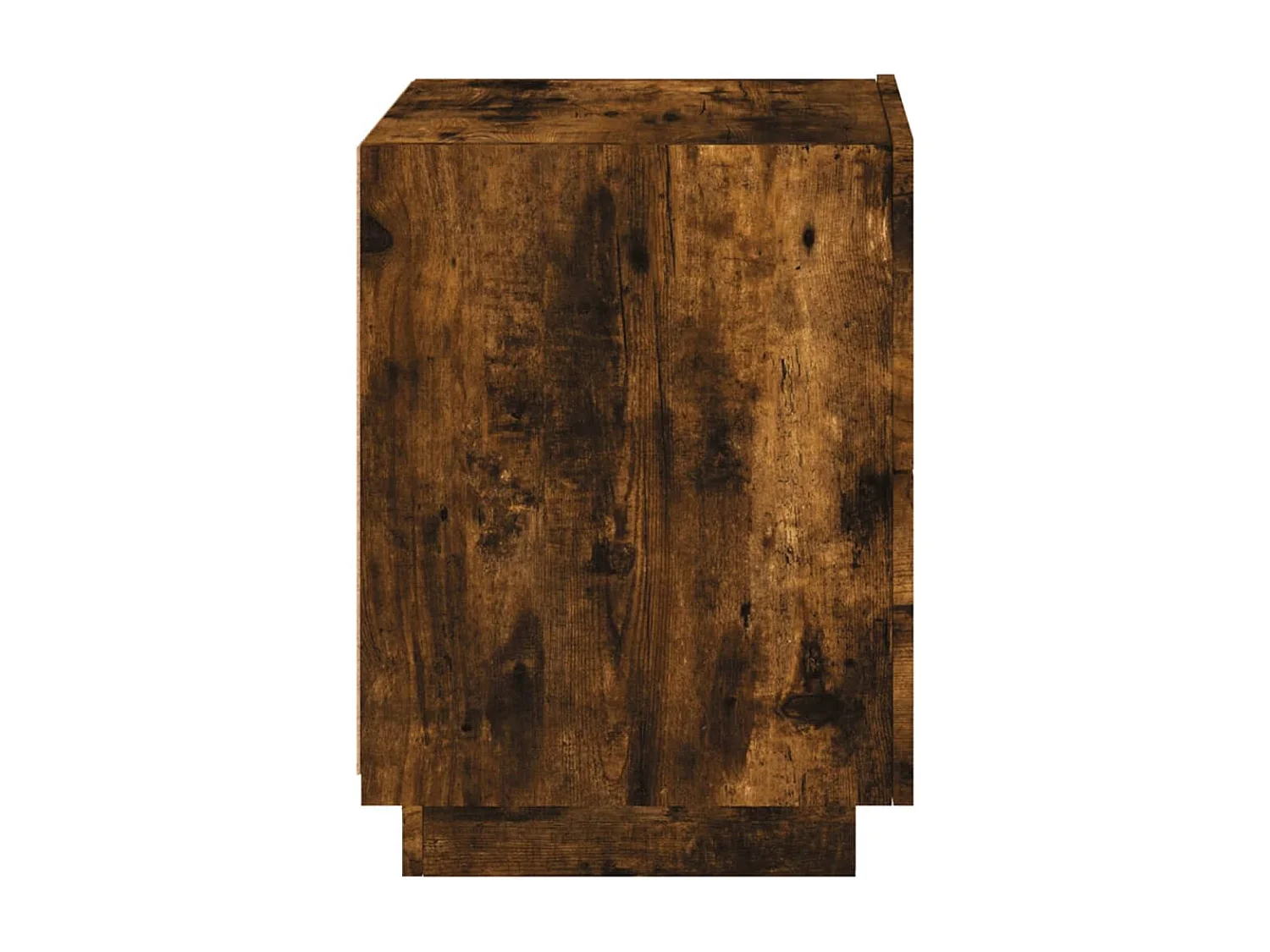 Marit Elise  Armoire de chevet et lumières LED chêne fumé bois d'ingénierie