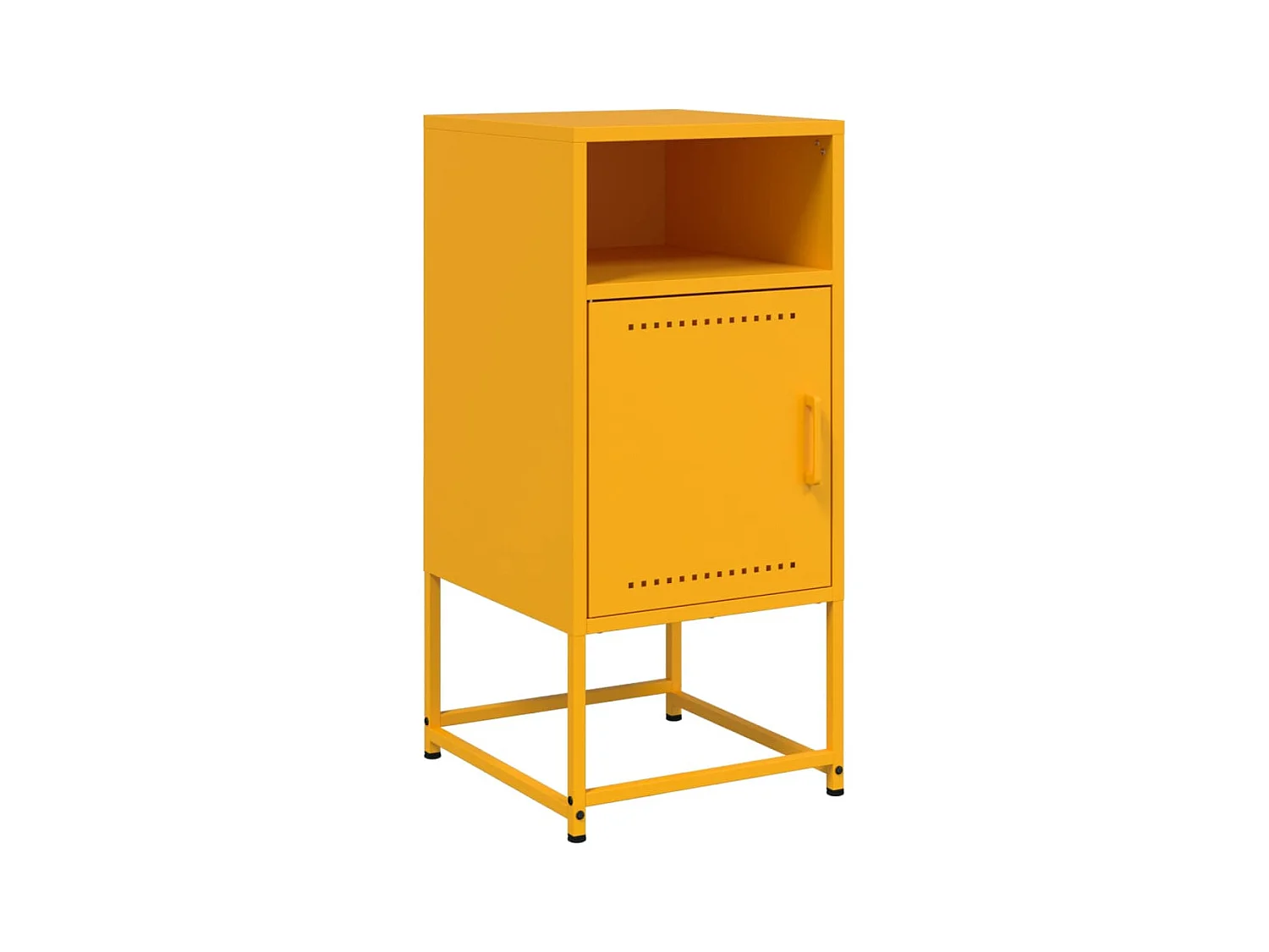 Jacek  Tables de chevet 2 pcs jaune moutarde 36x39x78 cm acier
