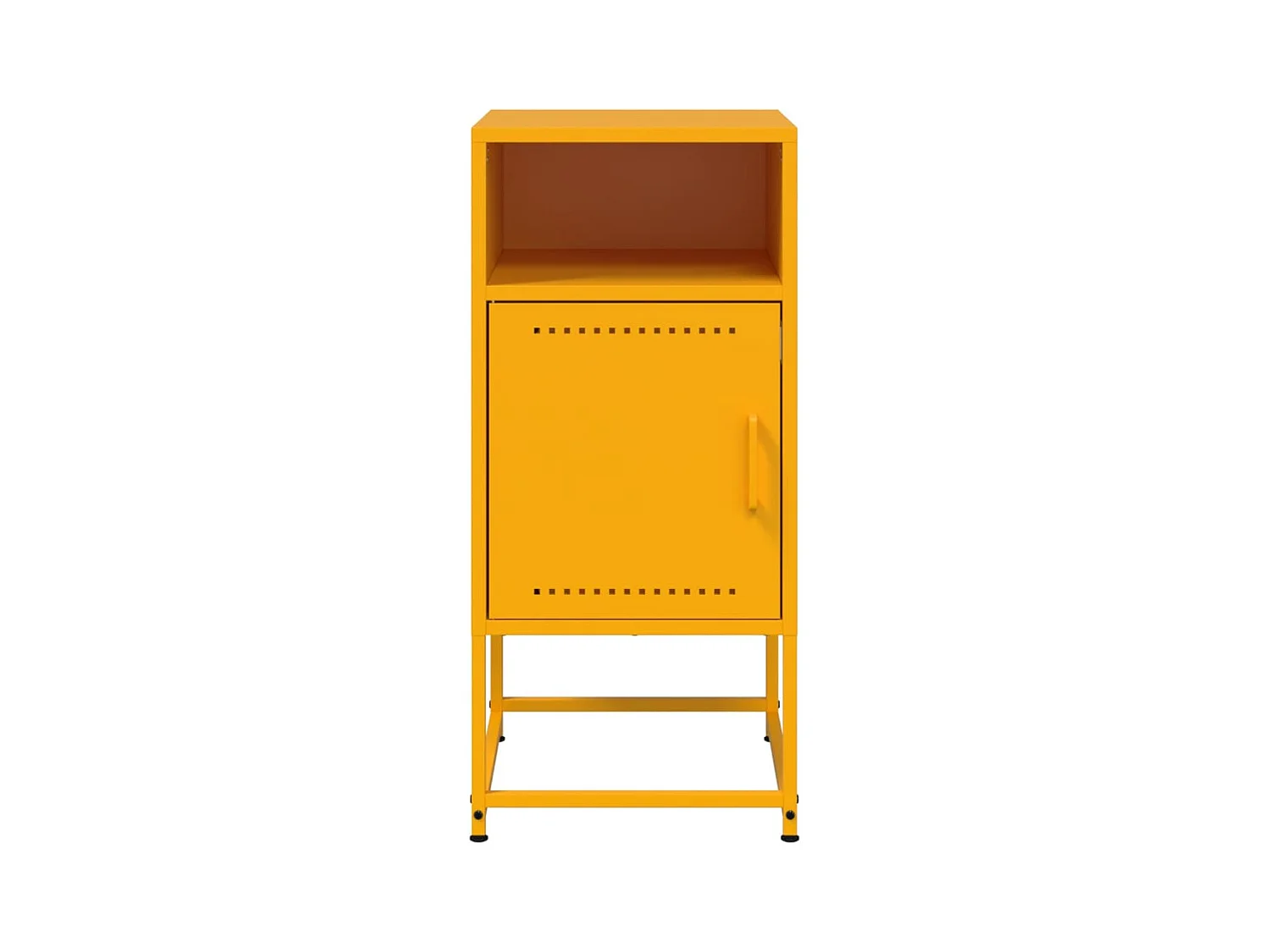 Jacek  Tables de chevet 2 pcs jaune moutarde 36x39x78 cm acier