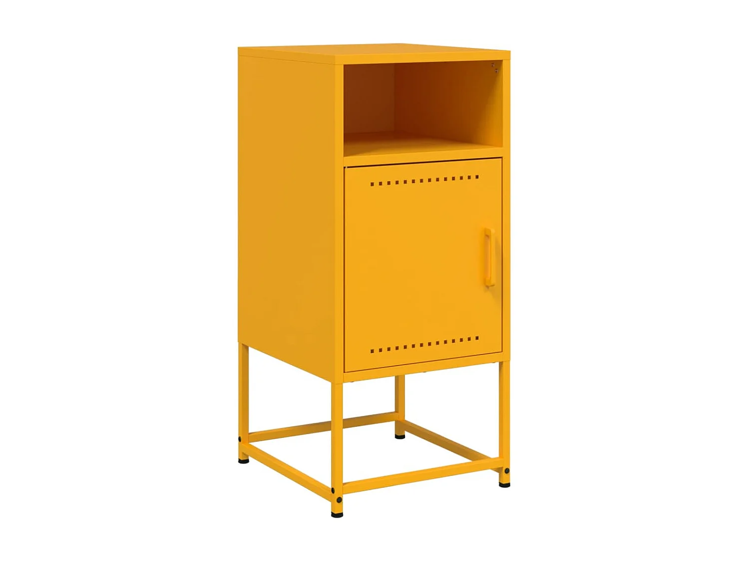 Jacek  Tables de chevet 2 pcs jaune moutarde 36x39x78 cm acier