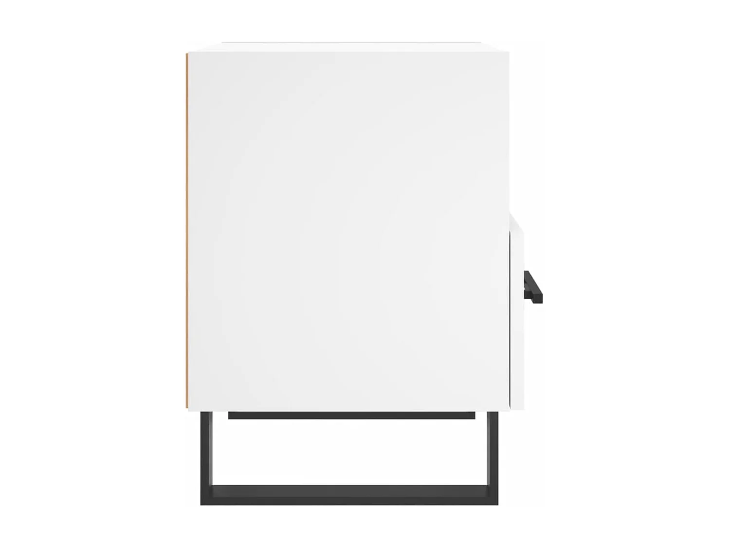 Bruni  Tables de chevet 2 pcs blanc 40x35x47,5 cm bois d’ingénierie