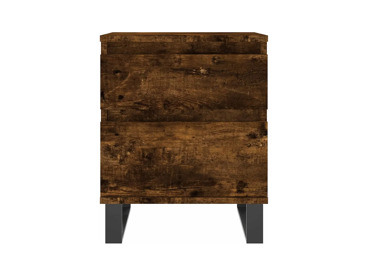 Rinald  Table de chevet chêne fumé 40x35x50 cm bois d’ingénierie