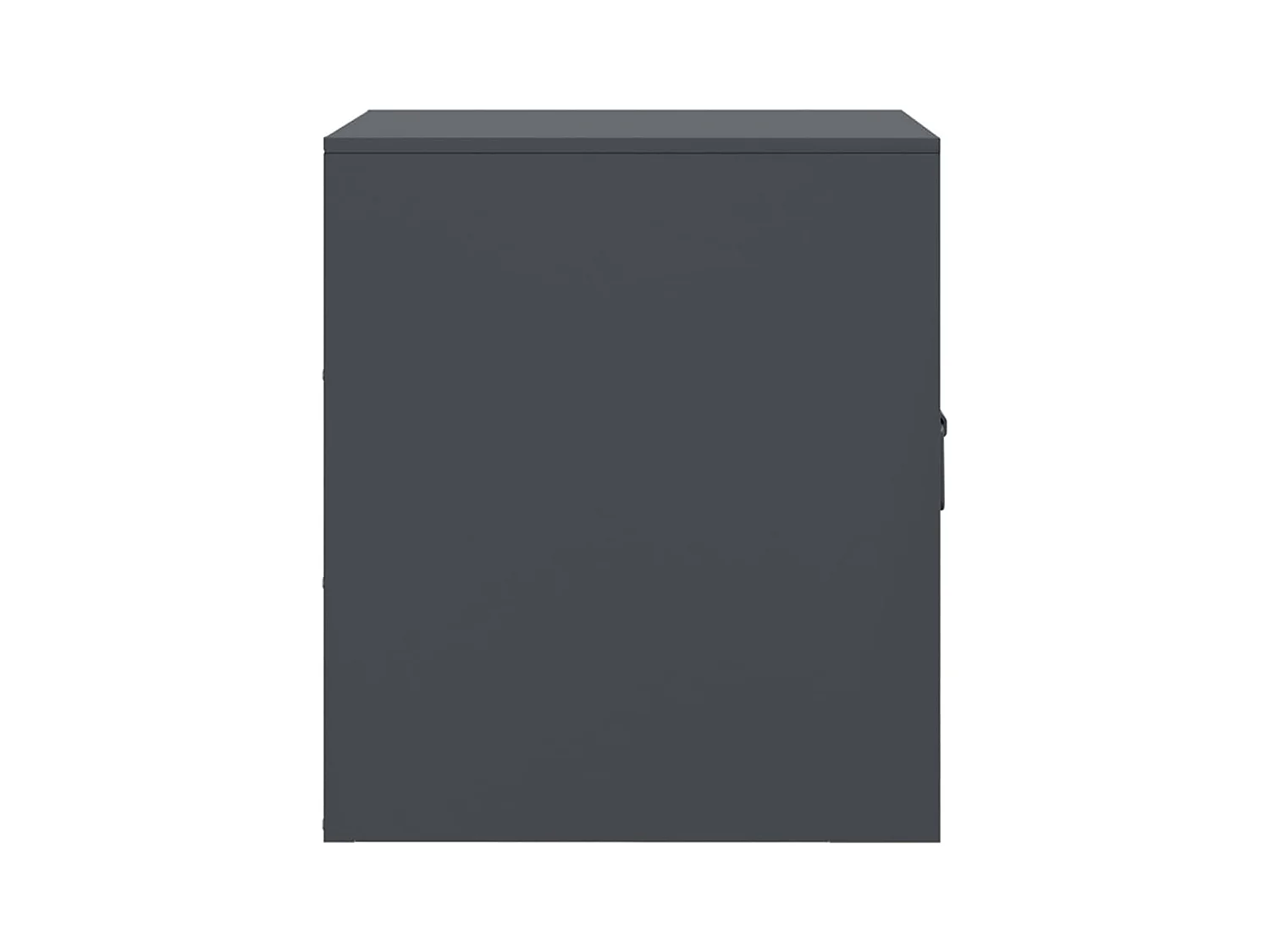 Dewy  Table de chevet anthracite 34,5x39x44 cm acier