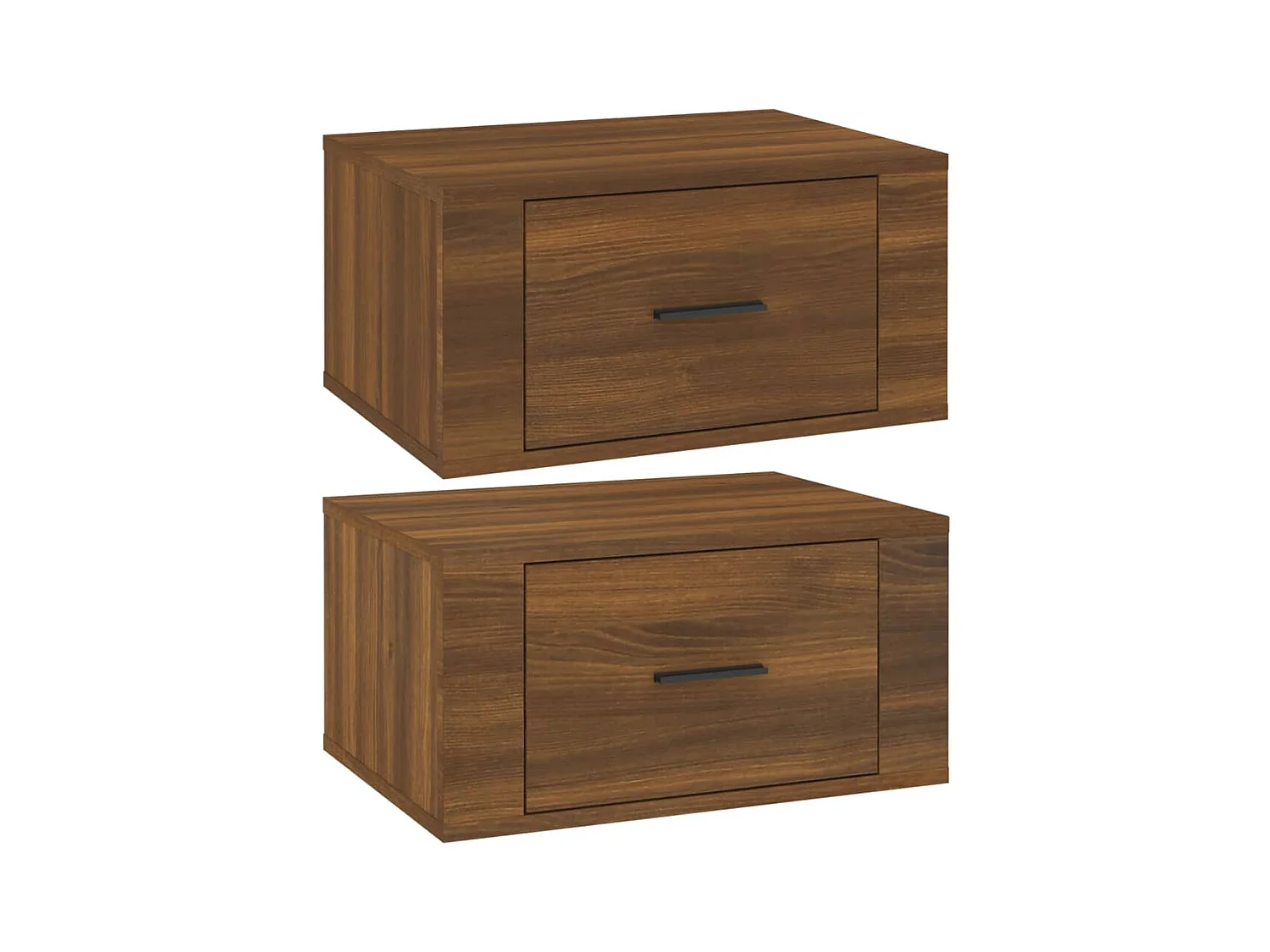 Culpeper  Tables de chevet murales 2 pcs Chêne marron 50x36x25 cm