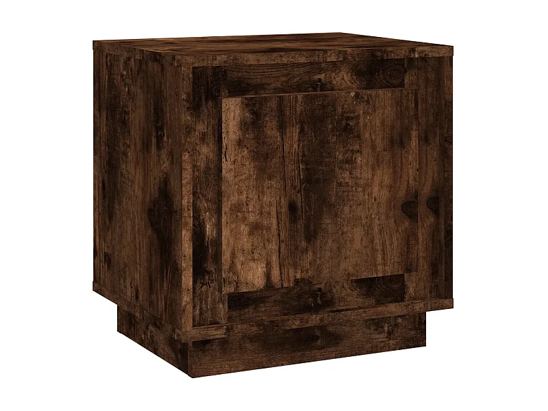 Jordy  Table de chevet chêne fumé 44x35x45 cm bois d'ingénierie