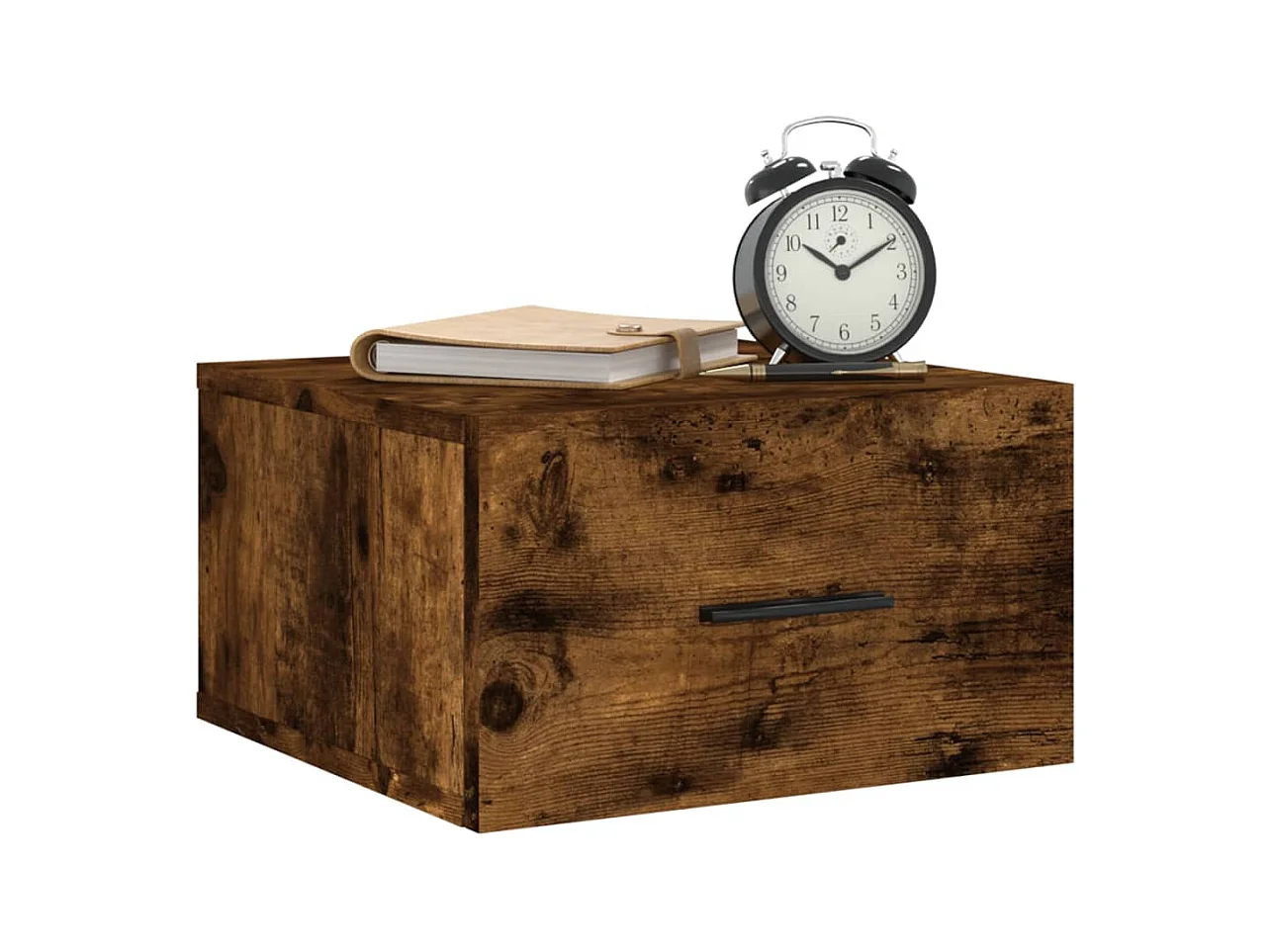 Ulfvin  Tables de chevet murales 2 pcs chêne fumé 35x35x20 cm