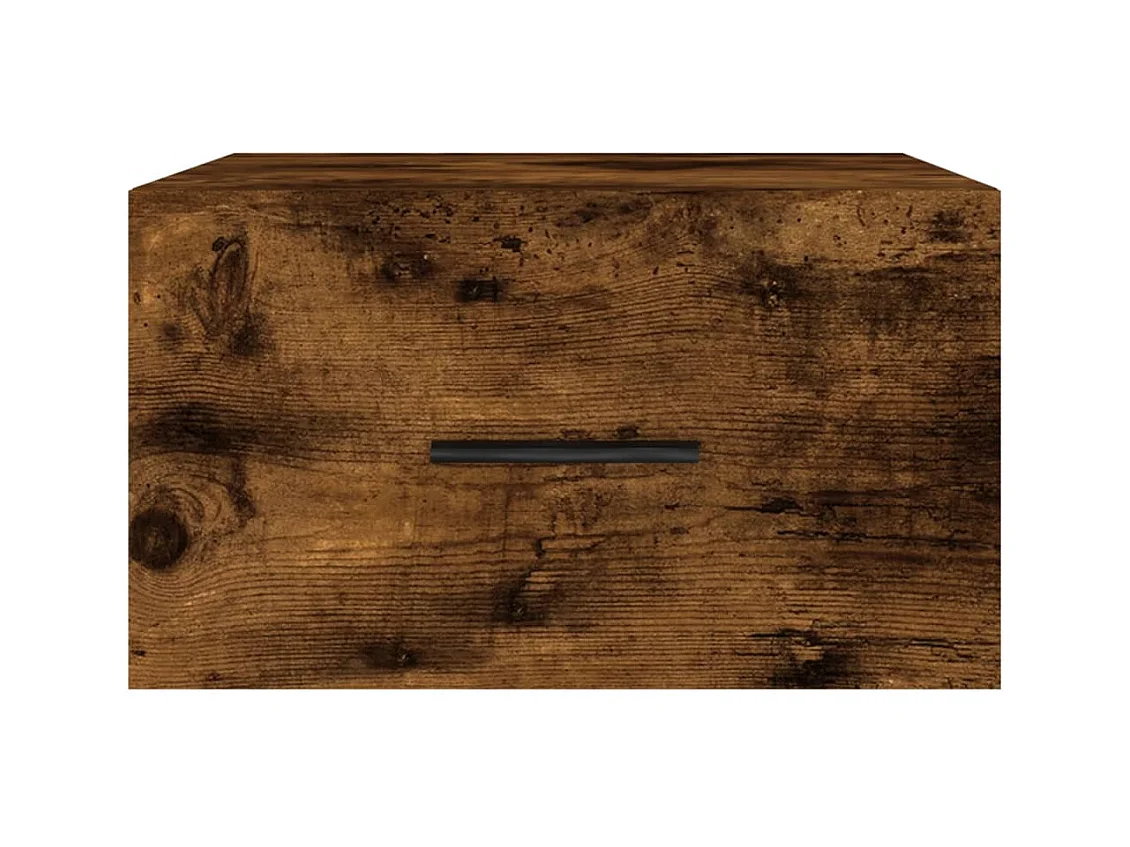 Ulfvin  Tables de chevet murales 2 pcs chêne fumé 35x35x20 cm