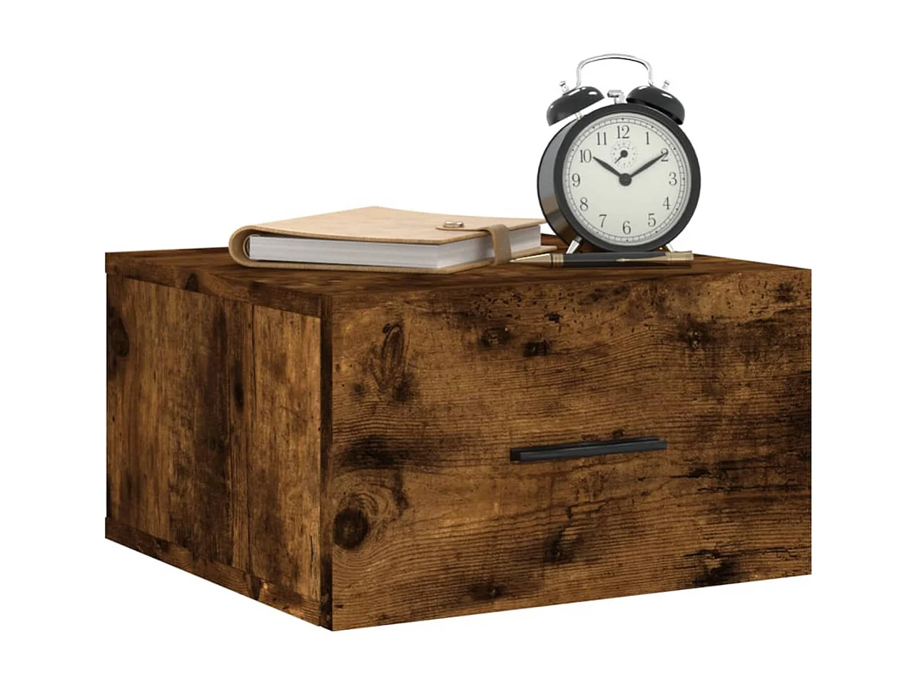 Ulfvin  Tables de chevet murales 2 pcs chêne fumé 35x35x20 cm