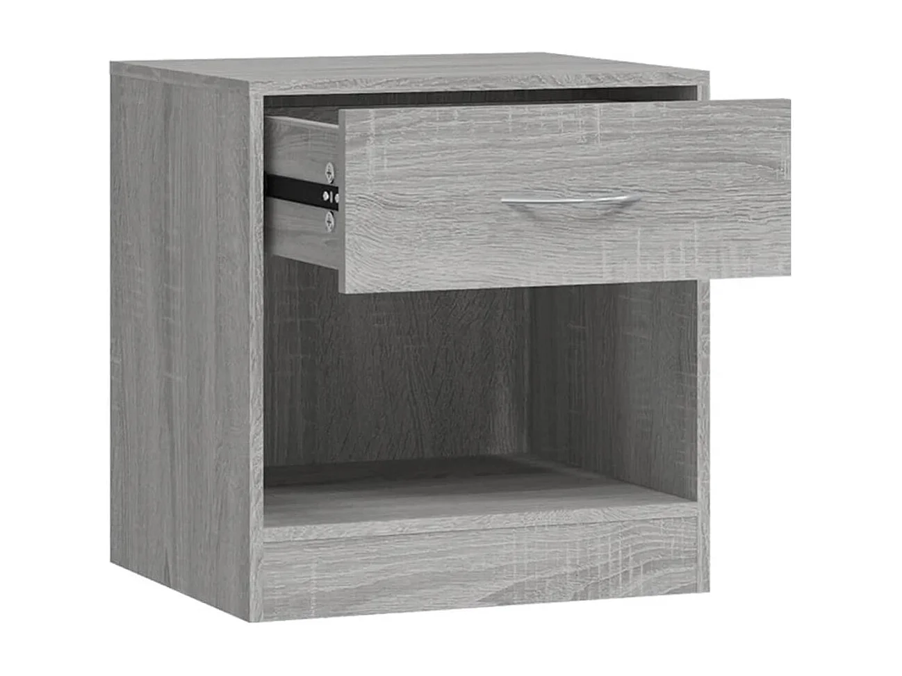 Gralina  Tables de chevet 2 pcs avec tiroir Sonoma gris