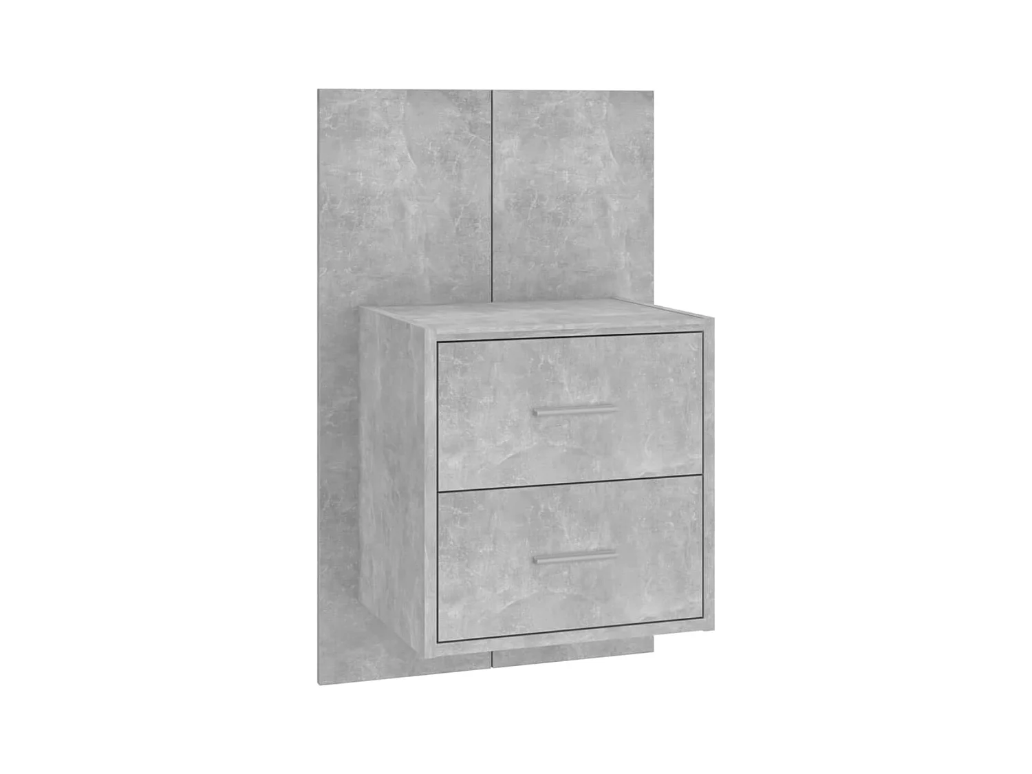 Gouda  Table de chevet murale Gris béton