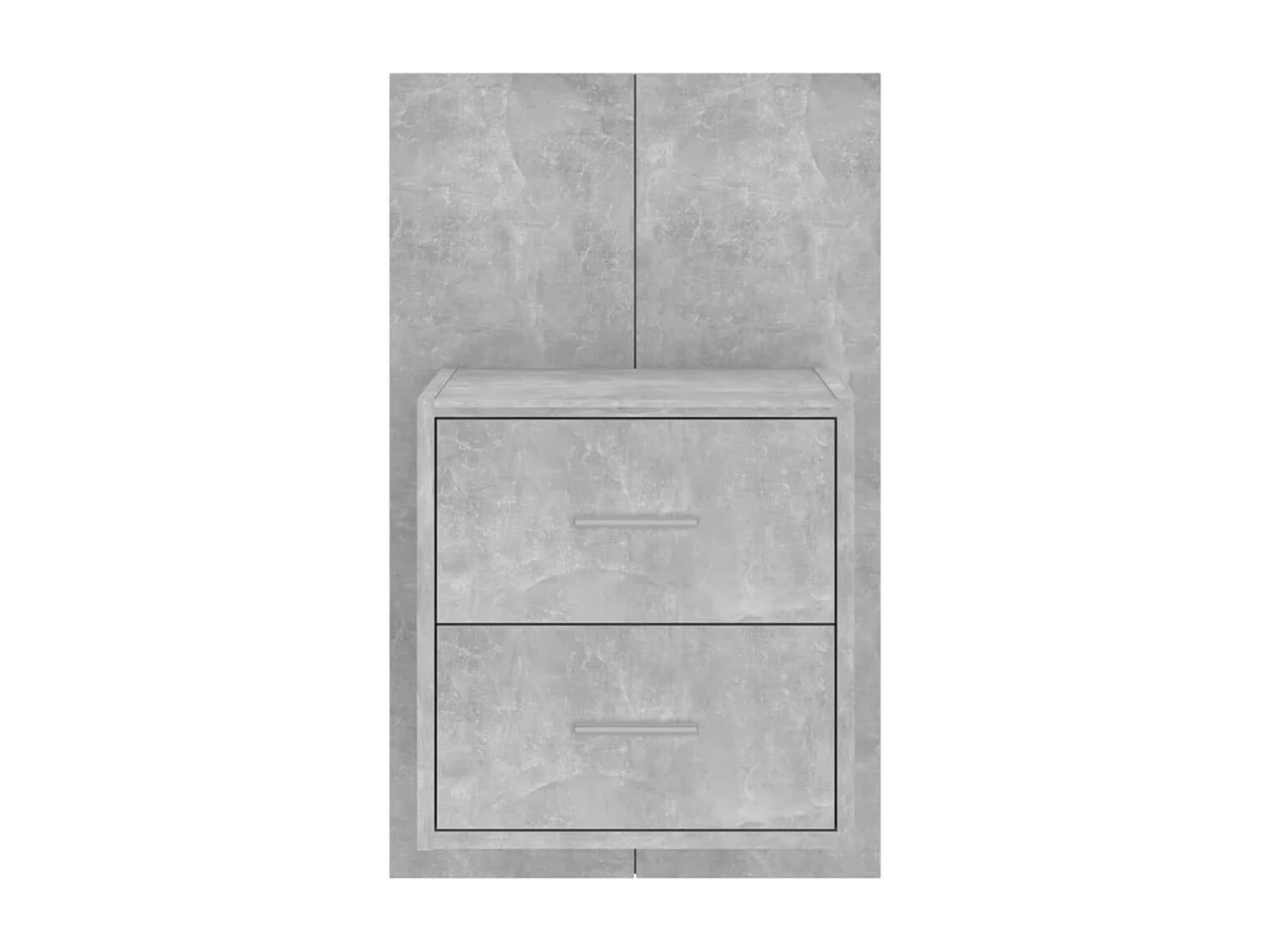 Gouda  Table de chevet murale Gris béton