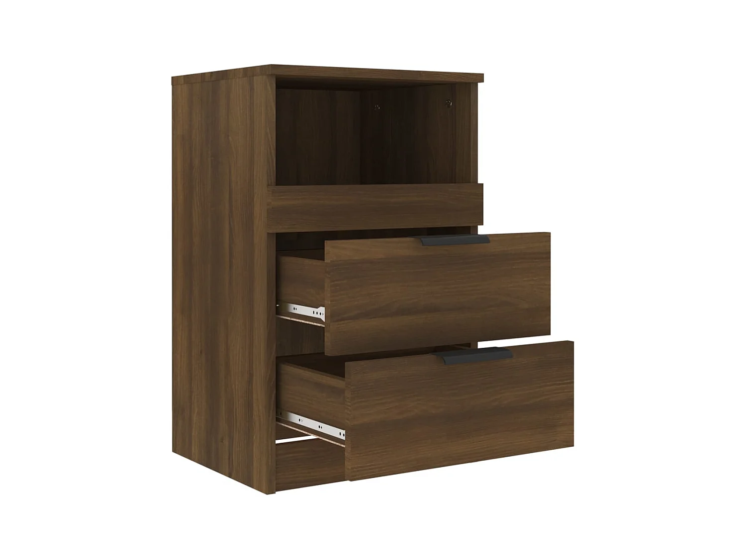 Damien  Tables de chevet 2 pcs Chêne marron Bois d'ingénierie