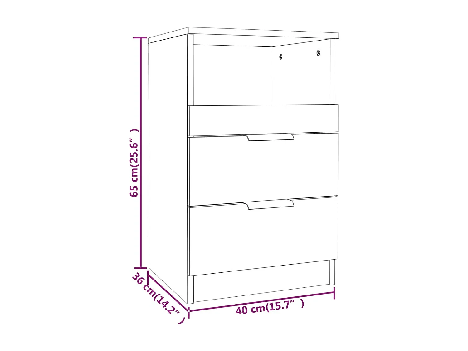 Damien  Tables de chevet 2 pcs Chêne marron Bois d'ingénierie