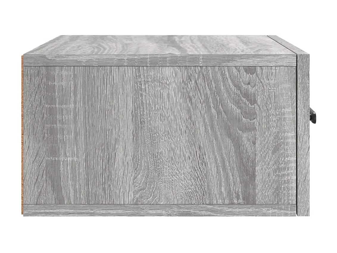 Cataula  Table de chevet murale sonoma gris 35x35x20 cm