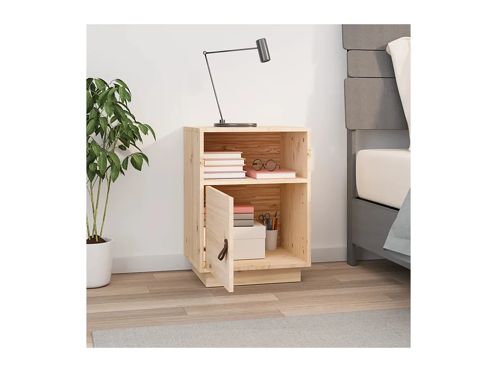 Soisy-sous-Montmorency  Table de chevet 40x34x55 cm Bois de pin solide