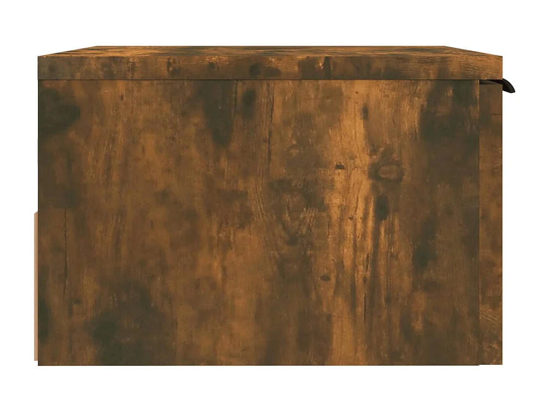 Steve James  Tables de chevet murales 2 pcs Chêne fumé 34x30x20 cm